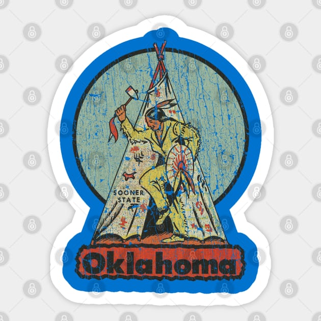 Oklahoma 39 Tribes 1951 Sticker by JCD666